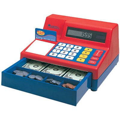 ラーニング リソーシーズ Learning Resources Pretend ＆ Play R Calculator Cash Register 電卓式レジ 米ドル付き LER 2629